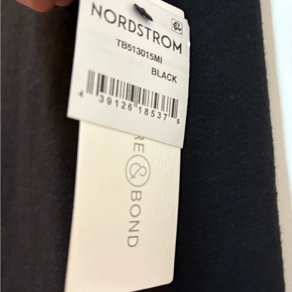 Treasure & Bond Black V-Neck Short Sleeve Maxi Dress - Picture 7 of 9